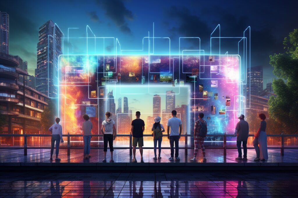 perriw_47573_a_group_of_people_standing_on_one_side_of_a_digita_4b15a979-0d71-4e0e-a7be-62b3a7746472